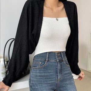 SHIEN - Batwing sleeve open top